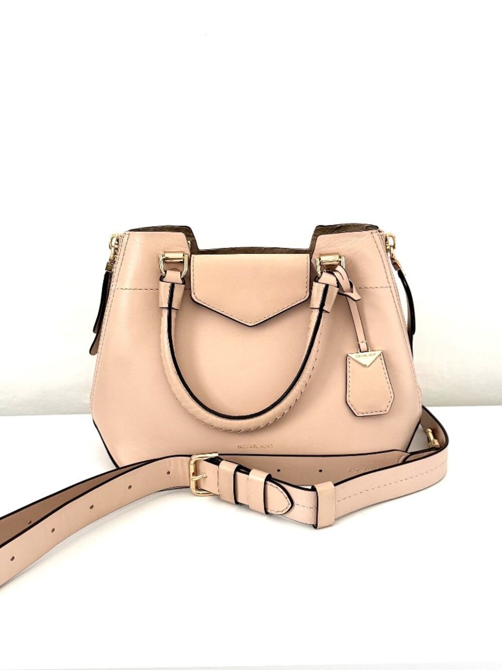 MICHAEL KORS Blakely Medium Leather Satchel Soft Ballet Pink 30S8GZLM6L